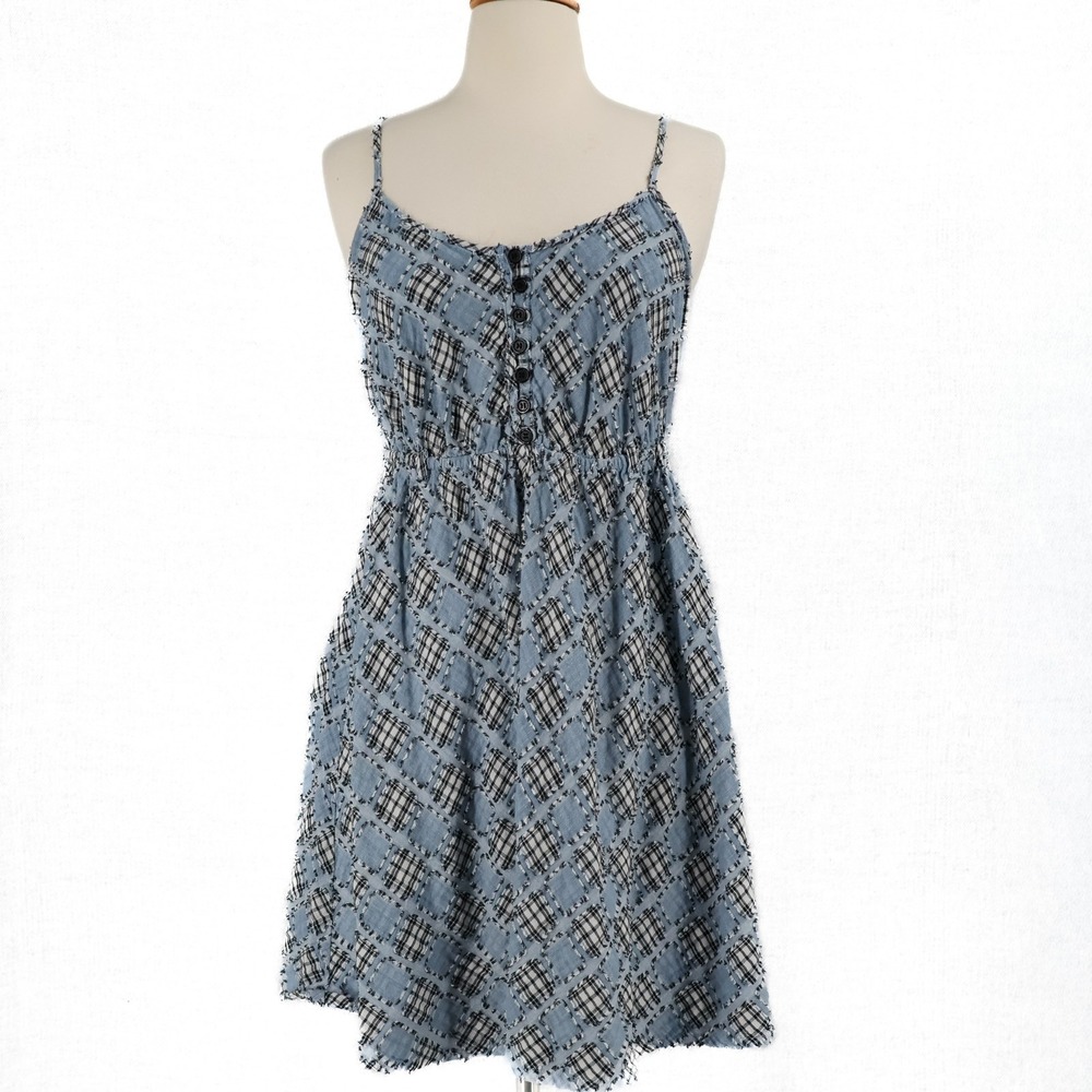 Hot‎ Topic Babydoll Dress Womens S Plaid Grunge WhimsiGoth Milkmaid Y2k 90's VTG